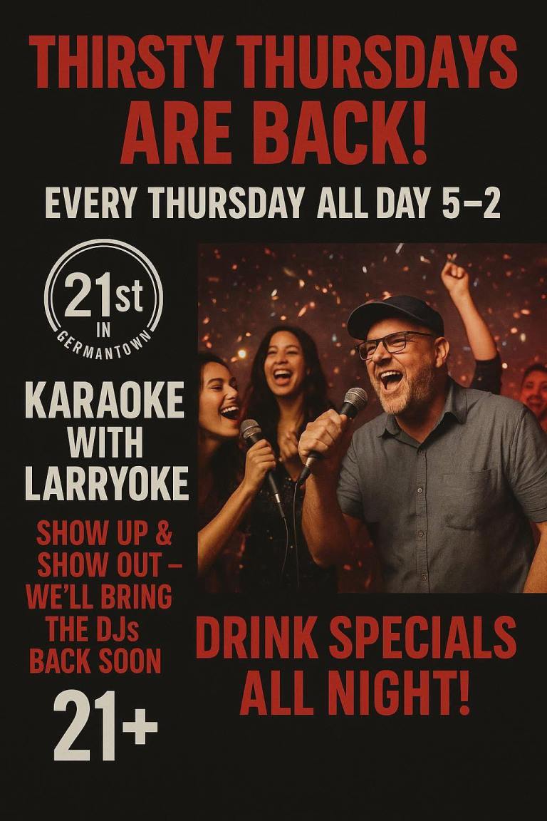 21st in Germantown Karaoke 768x1152